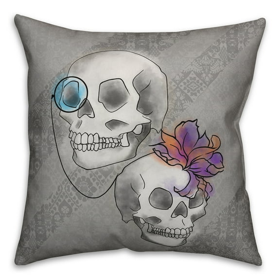 Creative Products Sophisticated Skulls 16x16 Indoor / Outdoor Pillow