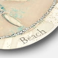 thumbnail image 2 of Designart 'Seastar and Blue Sea Shell II' Nautical & Coastal Metal Circle Wall Art, 2 of 3