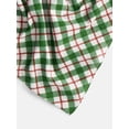 thumbnail image 4 of Holiday Time Woven Winter Plaid Bandana, Once Size, Ivory/Multi, Cotton, 4 of 4