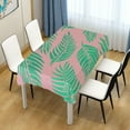 thumbnail image 7 of Tropical Palm Leaves Rectangle Tablecloth, Dust Proof Anti Wrinkle Wipeable Table Cloth Tabletop foration of Dinner Kitchen Wedding Holiday Party 54"x72" Decor Gift, 7 of 7