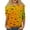 Yellow, variant on Womens Mar-di Gras Shirts 3/4 Length Sleeve Round Neck Bling Glitter Sequin Mask Printed Graphic Tees Funny Gifts Tshirt for Women