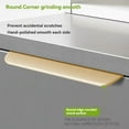 thumbnail image 3 of Hidden Minimalist Cabinet Handles for Kitchen Wardrobe | No Drilling Black Edge Pulls | Custom Length 80mm-1200mm Modern Design, 3 of 5