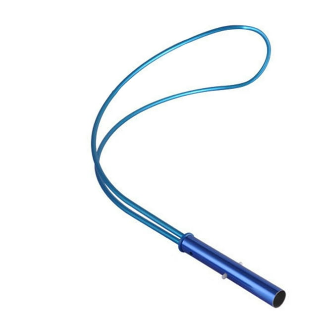 accesorios piscinas equipos de salvamento gancho salvavidas especial Gancho salvavidas de poste, vista 3/4 centrada de un gancho azul con doble lazo flexible y mango tubular hueco; diseñado para conectarse a un poste salvavidas para rescates en piscina, incluye 1 unidad y también se usa a menudo para prácticas de entrenamiento de rescate.