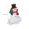 thumbnail image 6 of LOLIPPYY Resin Snowman Figurines Set for Indoor Winter Holiday Decoration and Miniature Landscape Ornaments, 6 of 6