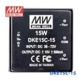 thumbnail image 3 of Mean Well DKE15C-15 DC-DC Converter - 15W - 36~72V in ±15V out, 3 of 5