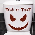 thumbnail image 2 of Halloween Evil Toilet Decorative Wall Sticker Pvc Bathroom Horror Toilet Sticker, 2 of 7