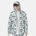 thumbnail image 6 of Rocae Bears and Tropical Leaves Print Breathable Sun Protection Hoodie Quick-Dry Lightweight Long Sleeve Hoodie Unisex Running Sports Shirt Large, 6 of 9