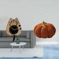 thumbnail image 2 of Reloj de pared,Reloj de pared decorativo con forma de gato para sala de estar silenciosa,Reloj de pared de madera,decoración moderna,Almohadas de calabaza de Halloween,Cojines de calabaza de, 2 of 8