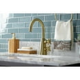 thumbnail image 3 of Kingston Brass KS2297DX Constantine Two-Handle Single-Hole Bathroom Faucet with Push Pop-Up Drain, Brushed Brass, 3 of 7