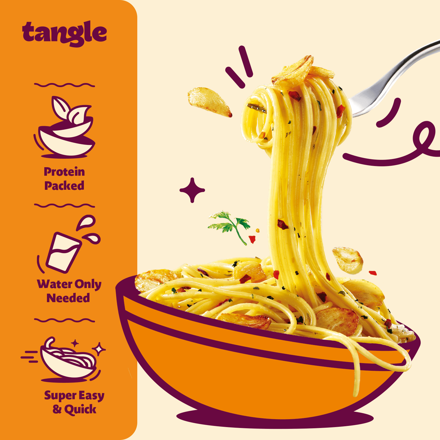 Samyang Tangle Garlic Oil Pasta Big Bowl