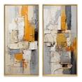 thumbnail image 2 of Designart "modern Assemblage III" Abstract Collages Framed Wall Art Set Of 2 - Yellow Abstract Framed Wall Art Set Of 2, 2 of 7