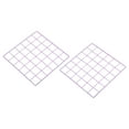 thumbnail image 1 of Panel de rejilla de alambre Uxcell 12x12", paquete de 2, paneles decorativos de malla metálica para colgar fotos, púrpura, 1 of 5