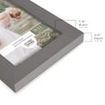 thumbnail image 3 of Modern Rustic Gray Solid Wood Picture Frame, 3 of 5