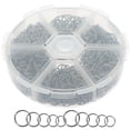 thumbnail image 2 of 1 Box of Split Rings Metal Open Jump Rings Jewelry Making Craft Jump Rings, 2 of 8