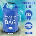 thumbnail image 2 of NeoMart 2 Pack Universal Pool Step Weights, 25L/50LB No Breaken Pool Ladder Weights for Above Ground Pools, Waterproof Pool Sand Stair Weights for Pool Steps, Easy&Quick Fill Sand (Blue), 2 of 14