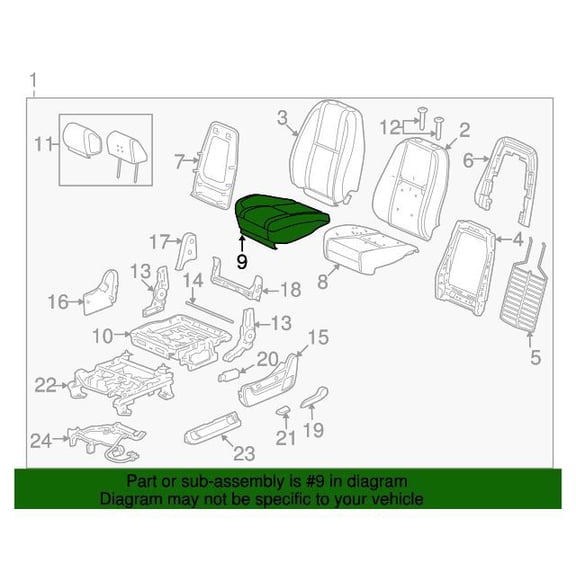 GM 20904109 Coverd/Seat Cush