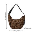 thumbnail image 3 of MIASHUI Nylon Crossbody Shoulder Bags for Women Large Capacity Half Moon Handbag with Multiple Pockets Adjustable Strap Travel Leopard Design, 3 of 9