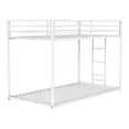 thumbnail image 2 of Furniture of America Franz Kids Twin Over Twin Metal Mattress Ready Bunk Bed, White, 2 of 6