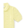 thumbnail image 4 of Free Assembly Kids and Toddler Cotton Pointelle Cardigan Sweater with Short Sleeves, Sizes 12M-3T and XS-XL, 4 of 4