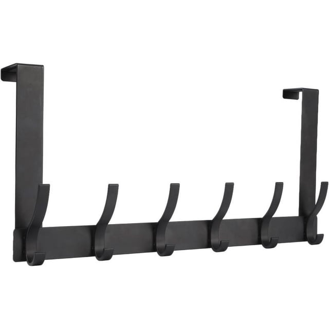 Ganchos para colgar sobre la puerta, ganchos para colgar en la puerta, toalleros sobre la puerta para baño con 5 ganchos para colgar ropa, abrigos, toallas