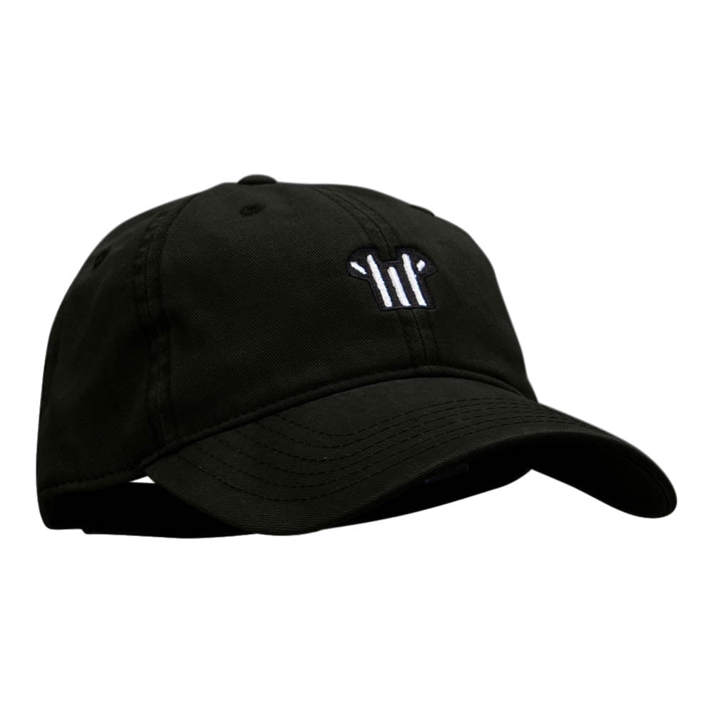Referee Tee Embroidered Deluxe Washed Twill Cap - Black OSFM