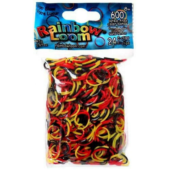 Rainbow Loom Halloween Glow Series Viper Rubber Bands Refill Pack (600 ct)