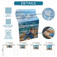 thumbnail image 6 of Nautical Coastal Table Runner 90 Inches, Summer Beach Flip Flops Bags Starfish Waves Bed Runner Dresser Scarves Tabletop for Indoor Outdoor Parties/Ceremony/Banquet, 13" x 90", 6 of 9