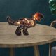 thumbnail image 3 of Talla de tótem con luces, de , decorativa de Animal creativa para , pared de Navidad, hogar y oficina Dinosaurio mayimx Escultura Tótem, 3 of 8