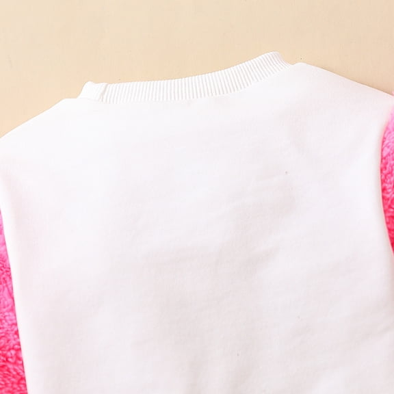 Vedolay Girls Casual Tops Girl's Fall Graphic Print Long Sleeve Hoodie Sweatshirt Pullover Top,Pink 6-12 Months