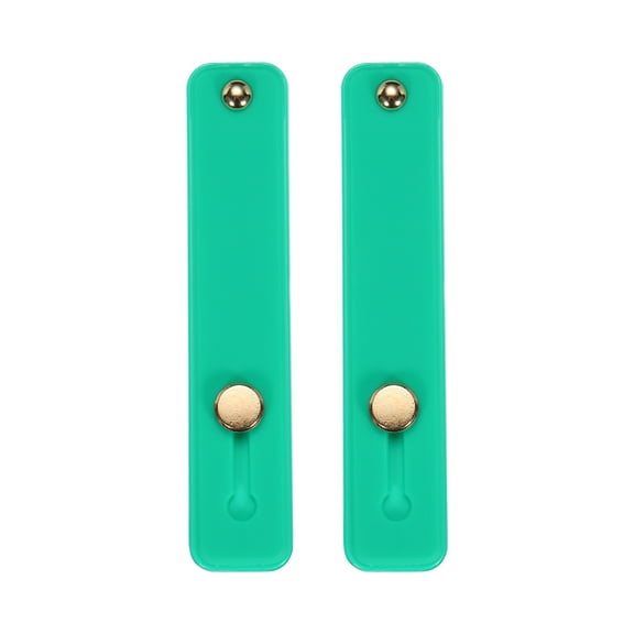 Uxcell 2 Pcs Phone Loop Finger Holder Silicone Phone Strap Grip Holder for Most Smartphones Green