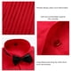 thumbnail image 2 of Camisa delgada regular para hombre pajarita camisa de esmoquin para boda formal amigable con la piel suave para el rendimiento ANGGREK Otros, 2 of 5