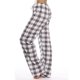 thumbnail image 3 of ICHUANYI Clearance Women's Spring And Plaid Print Sports Casual Home Pants Loose Sweatpants(Gray, L) ICHUANYI WER2023081111789, 3 of 4
