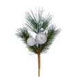thumbnail image 1 of Holiday Time 9IN Silver Fruit With Pine Pick, 1 of 4