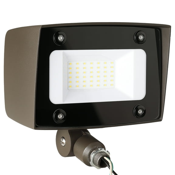 2000lm Outdoor LED Flood Lights, Waterproof Security Wall Pack Lighting Fixture With 180° Knuckle, Die-Cast Aluminum, 4000K Bright White, 20W Outside Landscape Exterior Lighting For Porch