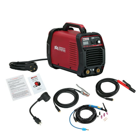 Amico ST-185 185 Amp Lift-TIG Stick Arc Welder IGBT Inverter Dual Voltage Input (Best Welder For Small Projects)