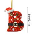 thumbnail image 1 of Decoraciones de Árbol de Navidad 2D Acrílico Decoración Carta Colgante con 26 Letras Diy Navidad Decoración Del Hogar Ornamentos Del Árbol de Navidad, 1 of 5