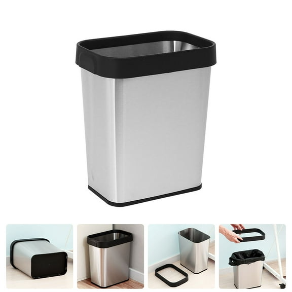 MLINS  Stainless Steel Trash Can Recycling Bin Large Office