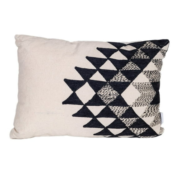 Parkland Collection Transitional Geometric Beige 14" x 20" Pillow