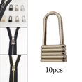 thumbnail image 1 of 10 cabezales de cremallera de aleación de zinc, accesorios de fijación de repuesto, kit de reparación, etiquetas de cremallera de costura, tiradores gris dorado Hugo Reparación de tiradores de cremallera, 1 of 8