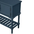 thumbnail image 3 of Benjara Console Table with 2 Drawers and 2 Shutter Doors, Navy Blue, 3 of 6