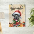 thumbnail image 2 of Merry Christmas Santa Cane Corso Scarf Twinkling Lights Xmas Holiday Vertical Matte Canvas Poster Italian Mastiff Dog Lover Gifts Idea Wall Art Home Decor - 00022, 2 of 5
