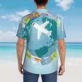 thumbnail image 6 of Bixox Men's Hawaiian Shirts Men's Dreaming Travel Print Short-Sleeve Shirt-XX-Large, 6 of 8