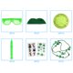 thumbnail image 3 of Juego de 50 piezas para el día de San Patricio, incluye gafas, barba, moneda de oro, flauta, tatuaje, collar adhesivo Zhivalor BST3005366, 3 of 5