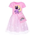 thumbnail image 4 of Vestido de encaje de algodón para niños, juego de Critters sonrientes, ropa de princesa arcoíris, ropa de moda para niños, regalos de verano, 4 of 5