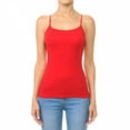 thumbnail image 1 of WOMEN’S BASIC SOLID CAMISOLE ADJUSTABLE SPAGHETTI STRAP TANK TOP, 1 of 1