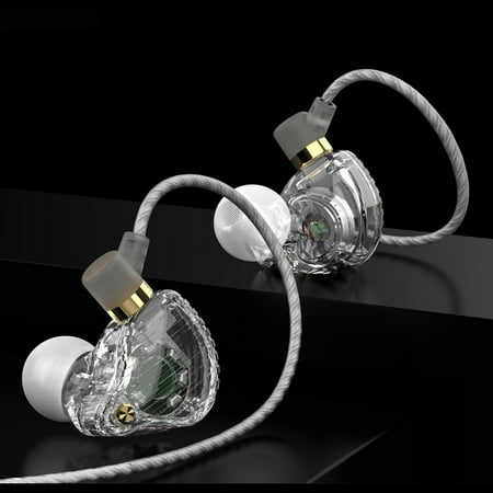 Ear Buds Transparent Outer Without Delay LED In Ear Gaming Sports Music Wired Microphone Clear Call Earphones Wireless Earbuds