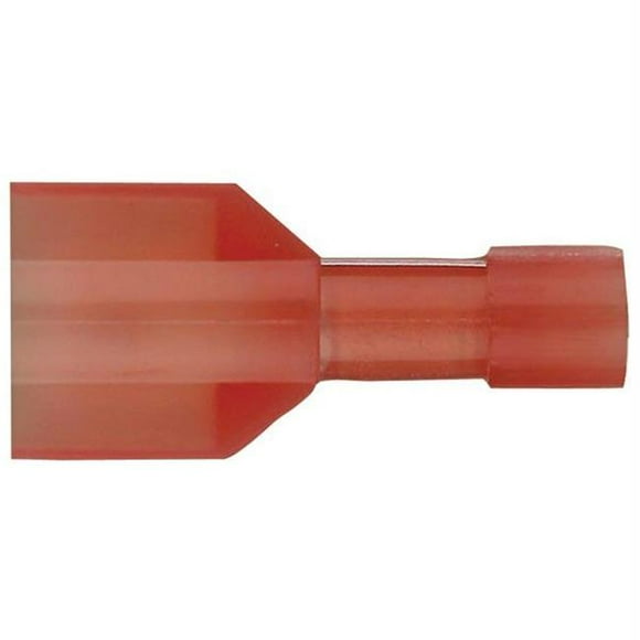 Fully Insulated Male Quick Disconnect Cable, 100 Pk -22 - 18 Gauge