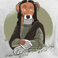 thumbnail image 3 of CafePress - Mona Lisa Dog Long Sleeve T Shirt - Women's Long Sleeve Graphic Casual T-Shirt, 3 of 4
