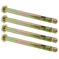 HOMEMAXS 4pcs Concrete Anchor Concrete Knurled Anchor Bolt M12x150 Carbon Steel Anchor