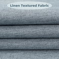thumbnail image 5 of DriftAway Faux Linen Textured Solid Color Blackout Tie Up Curtain for Kitchen Decorative Adjustable Balloon Rod Pocket Window Linen Curtains for Small Window 47"L x 31"W Dusty Blue, 5 of 9